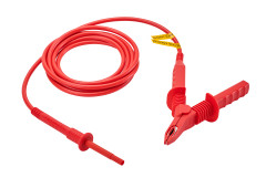 Cordon-croco HT 15kV Rouge L. 15 mètres K44