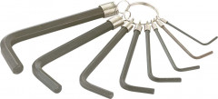 CLE MALE 6 PANS COURTE COUDEE SUR ANNEAU EN MM - JEU DE 8