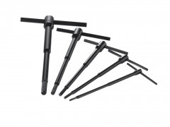 CLE MALE EN T 6 PANS DE 3 A 8 MM - JEU DE 5
