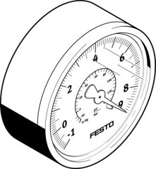 VAM-63-V1/9-R1/4-EN Vacuomètre