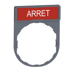 Porte-étiquette plat 30x40 gri